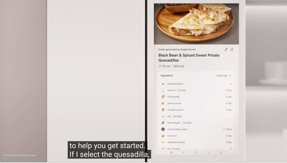 三星AI“全家桶”来了：冰箱AI管吃喝电视教你做饭CQ9电子平台网站8亿部Gemini设备在路上！(图5)
